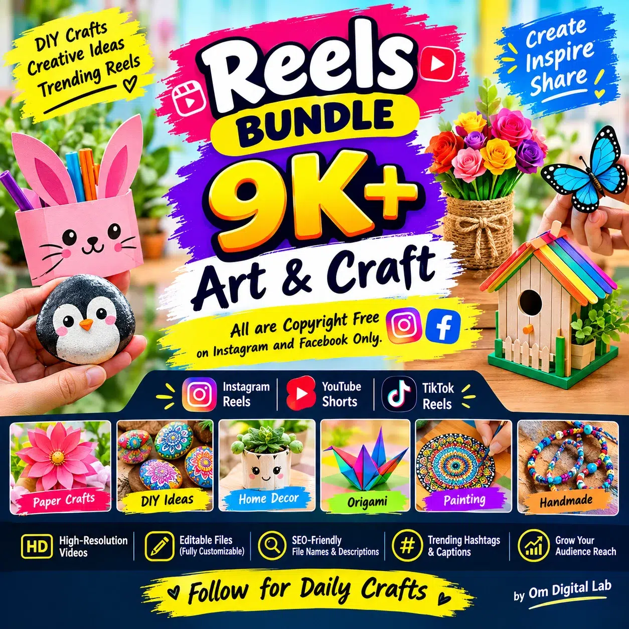 Reels Bundle 9K+ Art & Craft