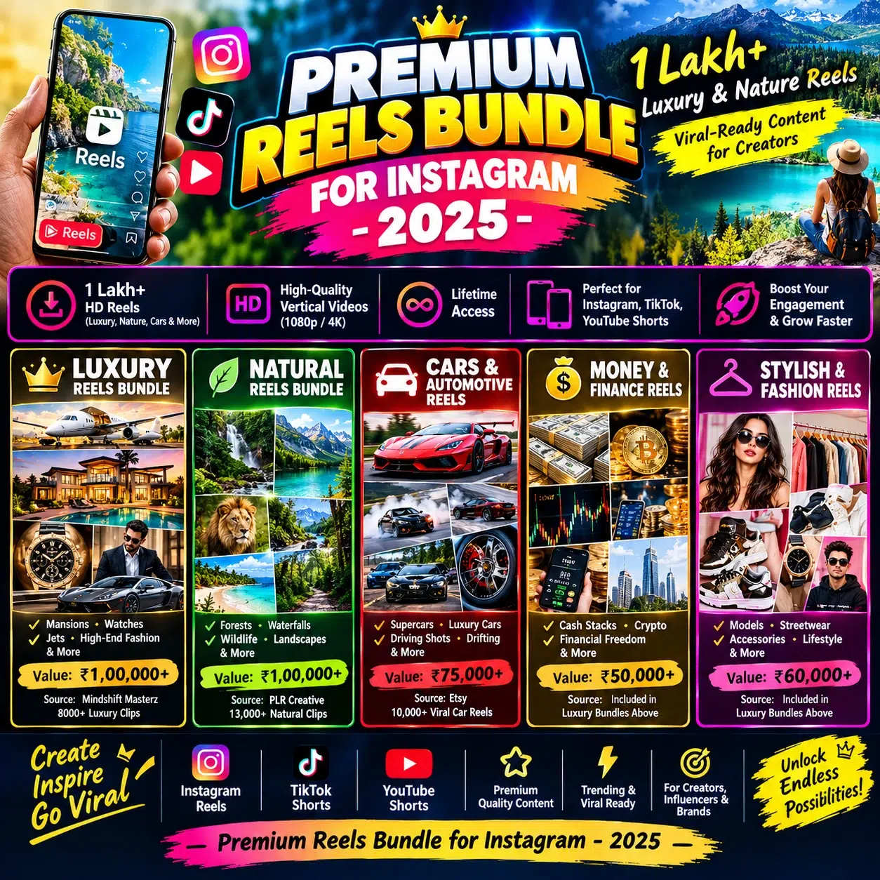 Premium Reels Bundle for Instagram - 2025