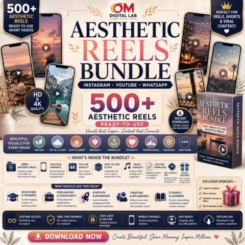 Aesthetic Reels Bundle – Instagram, YouTube & WhatsApp