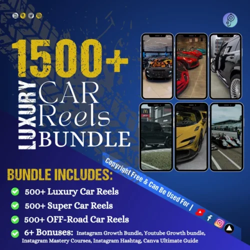 500+ Cars Reels Bundle – Sports, Luxury & Racing Edits